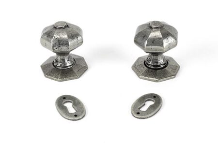 Pewter Oak Box Lock & Octagonal Knob Set | 33004 - Image 4