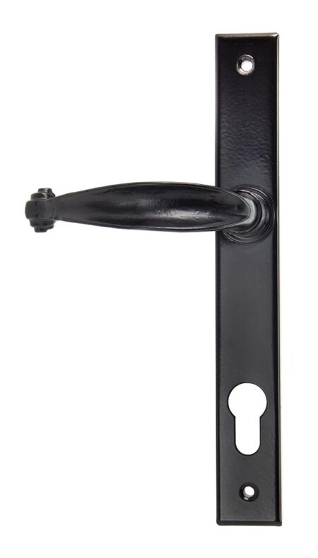 Black Cottage Slimline Lever Espag. Lock Set | 33035 - Image 3