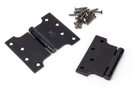 Black 4" x 3" x 5" Parliament Hinge (pair) ss | 33045 - Image 3