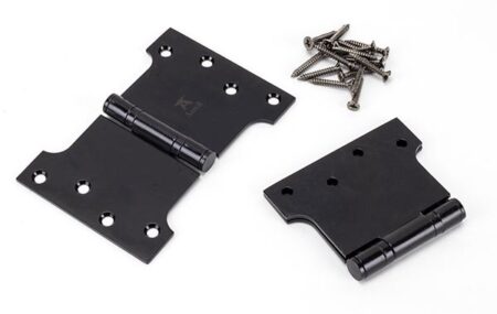 Black 4" x 4" x 6" Parliament Hinge (pair) ss | 33047 - Image 3