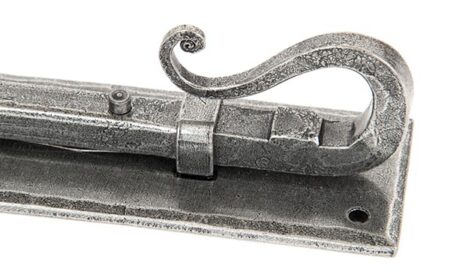 From the Anvil Pewter 6" Shepherd's Crook Universal Bolt - Pewter Patina - Image 4