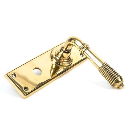 Aged Brass Reeded Lever Bathroom Set | 33084 - Image 3