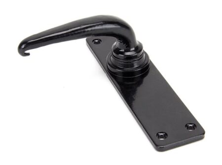 Black Smooth Lever Latch Set | 33317 - Image 4