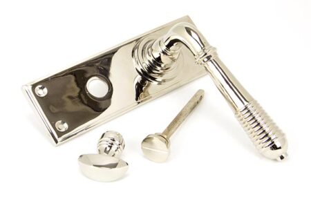 Polished Nickel Reeded Lever Bathroom Set | 33326 - Image 4
