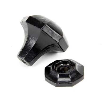 Black Octagonal Cabinet Knob - Small | 33372 - Image 3