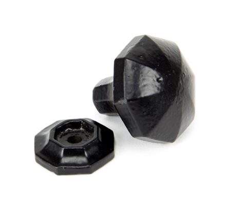 Black Octagonal Cabinet Knob - Small | 33372 - Image 4
