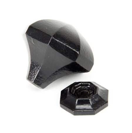 Black Octagonal Cabinet Knob - Large | 33373 - Image 3