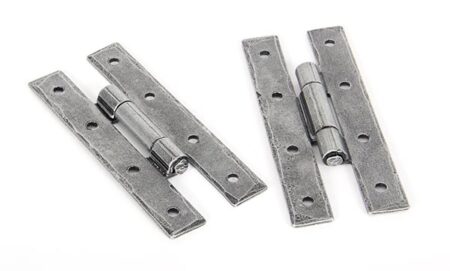 Pewter 3¼" H Hinge (pair) | 33399 - Image 3