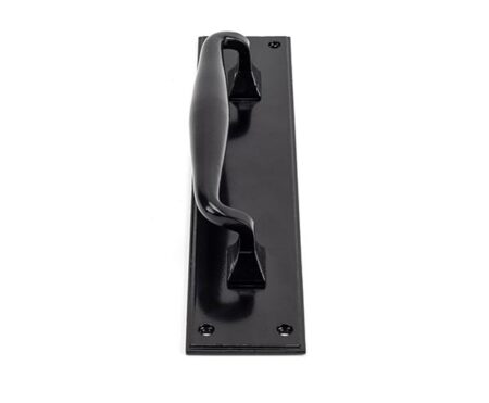 Black Pull Handle on Backplate | 33466 - Image 3