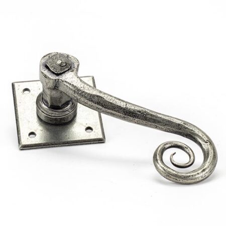 Pewter Monkeytail Lever on Rose Set (Diamond) | 33612 - Image 3