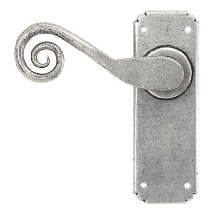Pewter Monkeytail Lever Latch Set | 33616 - Image 3