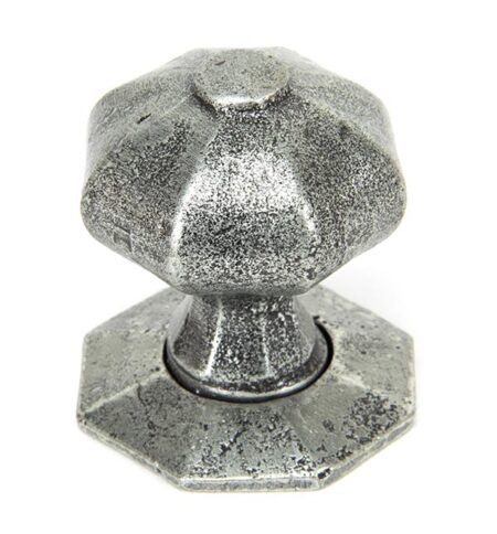 Pewter Octagonal Mortice/Rim Knob Set | 33643 - Image 4
