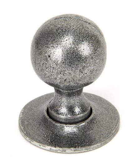 Pewter Round Mortice/Rim Knob Set | 33778 - Image 4