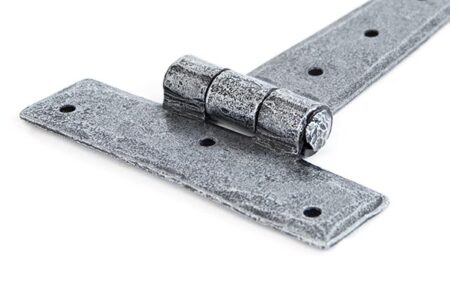 Pewter 9" Penny End T Hinge (pair) | 33789 - Image 3