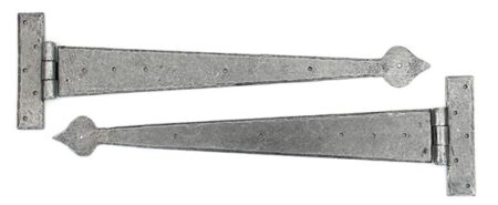 From the Anvil Arrow Head T Hinge (pair) - Pewter Patina - Image 3