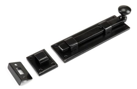 Black 6" Straight Knob Bolt | 33980 - Image 3