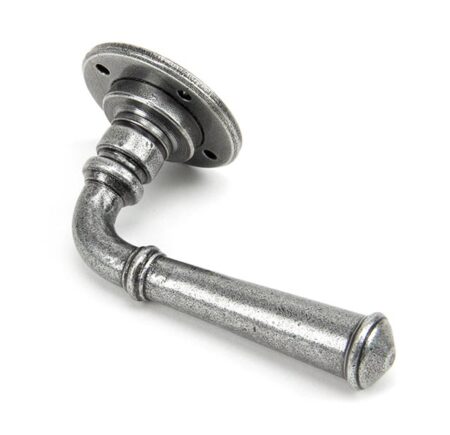 Pewter Regency Lever on Rose Set | 45120 - Image 3