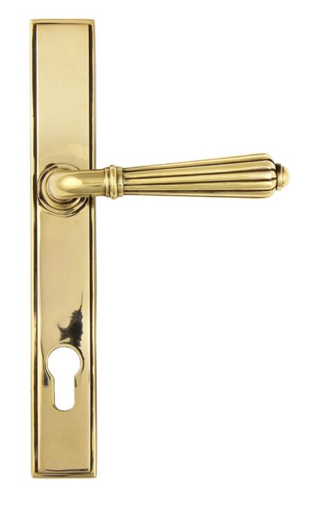 Aged Brass Hinton Slimline Lever Espag. Lock Set | 45314 - Image 3