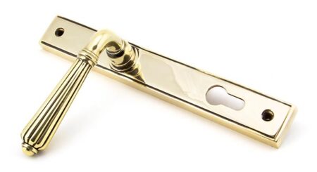 Aged Brass Hinton Slimline Lever Espag. Lock Set | 45314 - Image 4