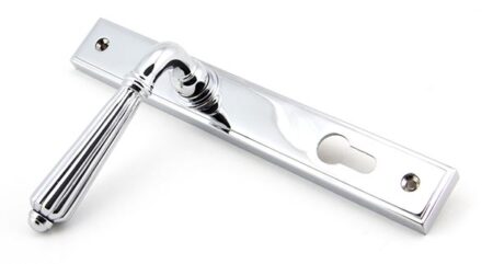 Polished Chrome Hinton Slimline Lever Espag. Lock Set | 45320 - Image 4