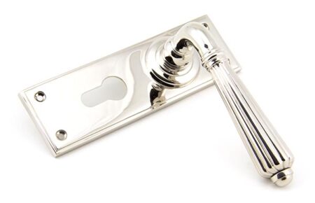 Polished Nickel Hinton Lever Euro Lock Set | 45325 - Image 3