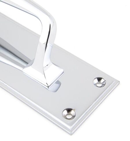 Polished Chrome 300mm Art Deco Pull Handle on Backplate | 45380 - Image 4