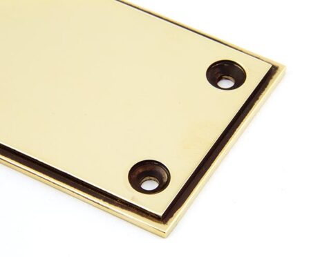 Aged Brass 425mm Art Deco Fingerplate | 45384 - Image 3