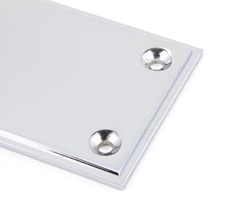 Polished Chrome 300mm Art Deco Fingerplate | 45390 - Image 3