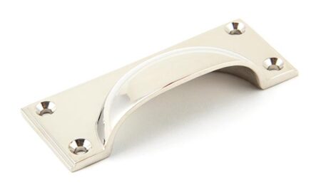 Polished Nickel Art Deco Drawer Pull | 45401 - Image 3