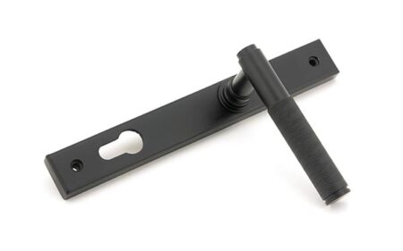 Matt Black Brompton Slimline Lever Espag. Lock Set | 45528 - Image 4
