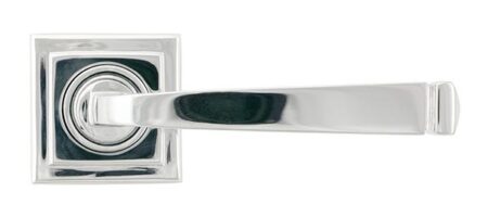 Polished Chrome Avon Round Lever on Rose Set (Square) | 45618 - Image 3
