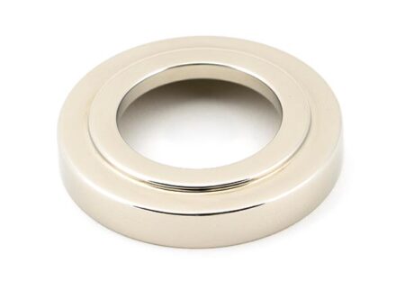 Polished Nickel Avon Round Lever on Rose Set (Art Deco) | 45620 - Image 4