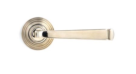 Polished Nickel Avon Round Lever on Rose Set (Beehive) | 45621 - Image 3