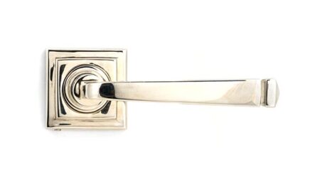 Polished Nickel Avon Round Lever on Rose Set (Square) | 45622 - Image 3