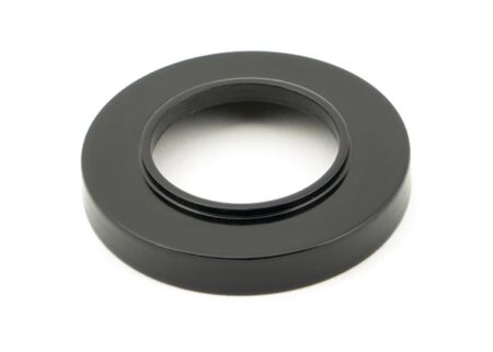 Black Avon Round Lever on Rose Set (Plain) | 45623 - Image 4
