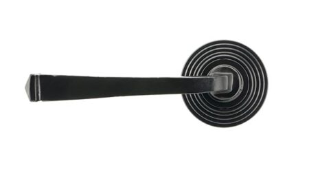 Black Avon Round Lever on Rose Set (Beehive) | 45625 - Image 3