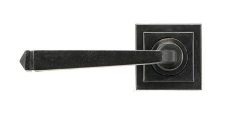 External Beeswax Avon Round Lever on Rose Set (Square) | 45630 - Image 3
