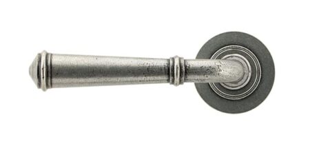 Pewter Regency Lever on Rose Set (Plain) | 45643 - Image 3