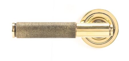 From the Anvil Aged Brass Brompton Lever on Rose Set (Art Deco) - Image 3