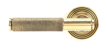From the Anvil Aged Brass Brompton Lever on Rose Set (Beehive) - Image 3