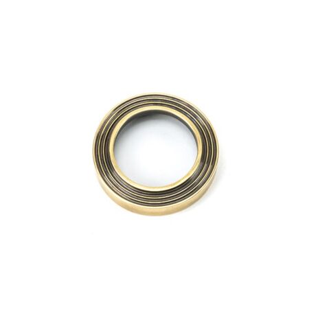 From the Anvil Aged Brass Round Escutcheon (Beehive) - Image 3