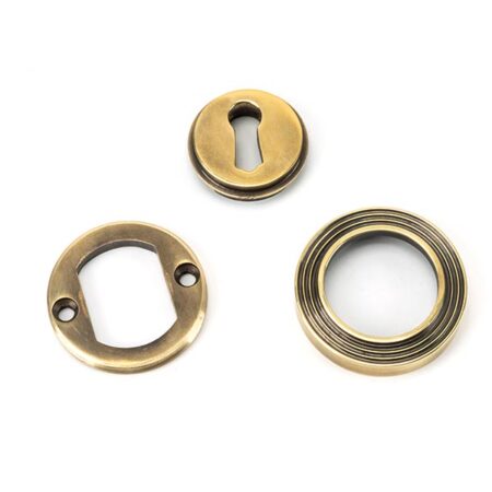 From the Anvil Aged Brass Round Escutcheon (Beehive) - Image 4