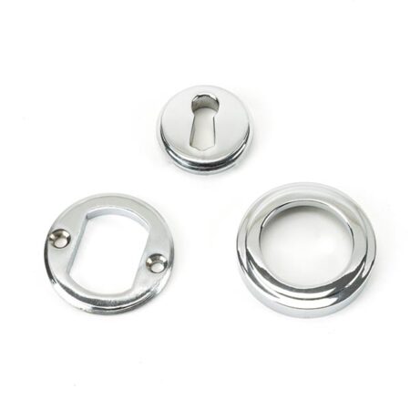 From the Anvil Polished Chrome Round Escutcheon (Art Deco) - Image 4