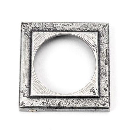 From the Anvil Pewter Round Escutcheon (Square) - Pewter Patina - Image 4