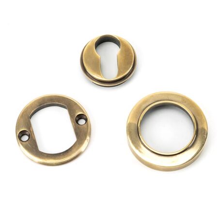 From the Anvil Aged Brass Round Euro Escutcheon (Plain) - Image 4