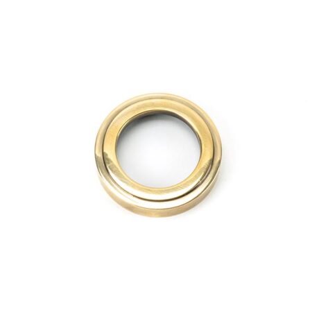 From the Anvil Aged Brass Round Euro Escutcheon (Art Deco) - Image 3