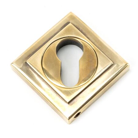 From the Anvil Aged Brass Round Euro Escutcheon (Square) - Image 3