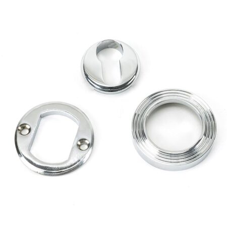 From the Anvil Polished Chrome Round Euro Escutcheon (Beehive) - Image 4