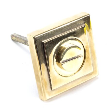 From the Anvil Aged Brass Round Thumbturn Set (Square) - Image 4