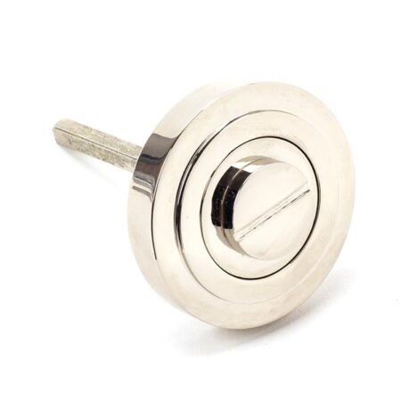 From the Anvil Polished Nickel Round Thumbturn Set (Art Deco) - Image 4